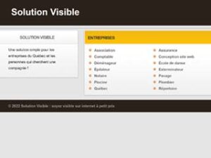 solution visible entreprise